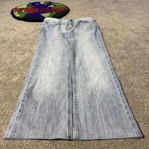BLUE Y2K ACID WASHED JEANS WITH COOL BACK POCKETS 😮‍💨
